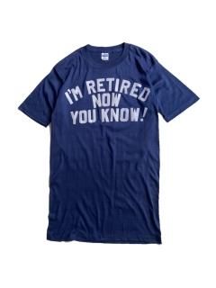 70〜80's I'M RETIRED NOW YOU KNOW T-shirt  MADE IN U.S.A.