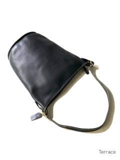 COACH Grabtan Leather Duffle Sack BLACK