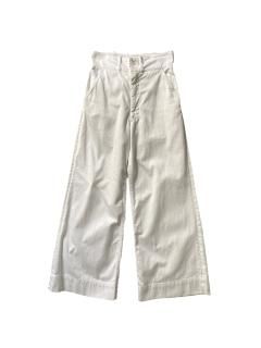 60's Royal Navy Sailor Pants WHITE W26
