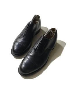 60〜70's U.S.Military Cap-toe Lleather Shoes BLACK 7 1/2 (27.5)