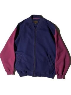 80's Eddie Bauer 2tone Sweat Stadium Jacket
