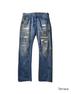 Levis 501 Damage Repair Denim Pants  (W33L34)