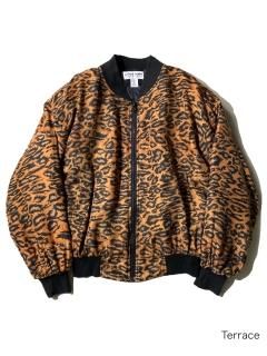 90's Leopard Puttern Silk Blouson 