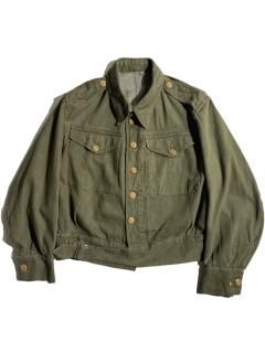 50's British Army Green Denim Battle Dress Jacket