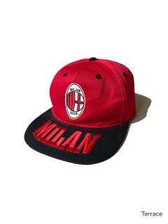 AC MILAN 6panel Cap BLACK/RED