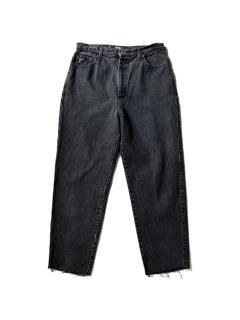 90's FADED GLORY 5poket Black Denim Pants W33