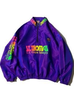 90's SURF STYLE Nylon Half-zip Pullover MADE IN U.S.A.
