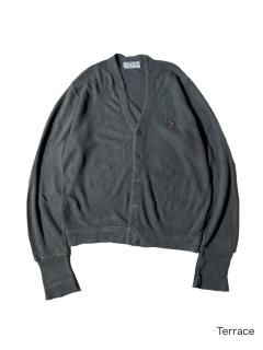 80's IZOD Acrylic Cardigan CHARCOAL MADE IN U.S.A.