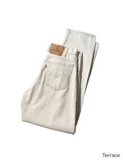 90's Levi's 550 Denim Pants IVORY MADE IN U.S.A. (  W30 L30)
