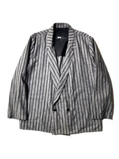 90's RPM Cotton/Linen Double-breasted Stripe Jacket