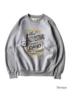 90s JAZZ FESTIVAL Reverse Weave Type Sweat