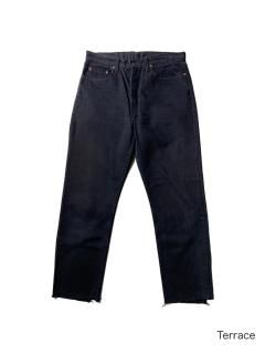 90s Euro Levi's 615 Straight Black Denim Pants ( W34 L30)