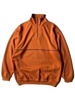 90's wind SPORTWEAR Half-zip Knit PERSIMMON