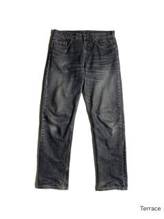 Euro Levi's 615 Straight Black Denim Pants 