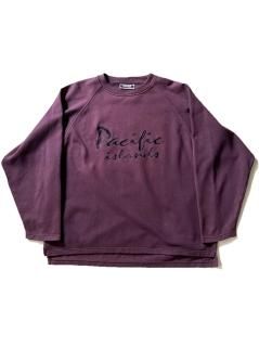 90's PACIFIC ISLAND Sweat BURGUNDY