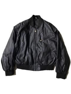 80's Unknown Brand Leather Blouson BLACK
