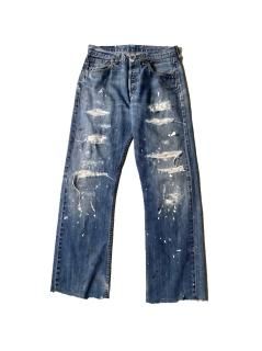 Levis 501 Damage Repair Denim Pants (W31 L30)