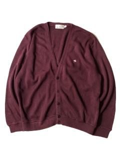 80's Arnold Palmar Acryl Cardigan BURGUNDY XL