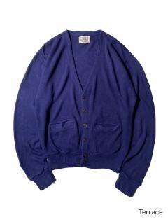 80's CAMPUS Orlon Acrylic Pocket Cardigan NAVY MADE IN U.S.A.
