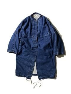90's SAN FRANCISCO Collar Less Denim Coat