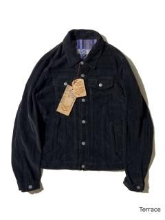 90's DEAD STOCK POP 84 Tracker Type Corduroy Jacket BLACK MADE ITALY