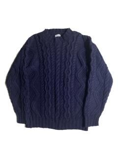 90s Colorful Nep Hand Knit NAVY