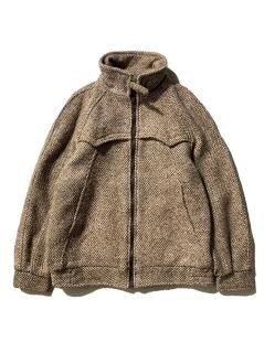 80's Euro Tweed Zip-up Blouson