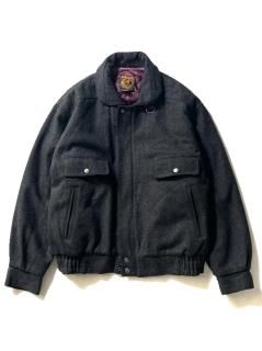 90's Hunting Horn Melton Jacket CHARCOAL