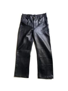 90's B.B.H.Clothing Cow Leather Pants BLACK W31