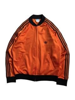 80's Vintage adidas ATP Track Jacket ORANGE/BLACK MADE IN U.S.A.