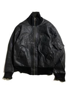 60's Vintage German Military Flight Leather Jacket