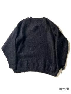 Vintage Mohair Damage Knit BLACK