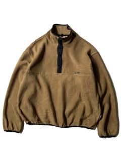 90's Woolrich Snap-T Type POLARTEC Fleece Pullover MADE IN U.S.A. COYOTE