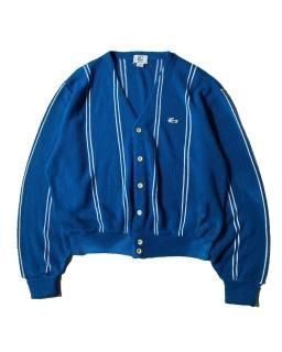 80's IZOD LACOSTE Stripe Acryl Cardigan MADE IN U.S.A.