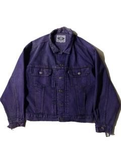 90's Levi's Silver Tab Garment Dyed Tracker Type Denim Jacket PURPLE