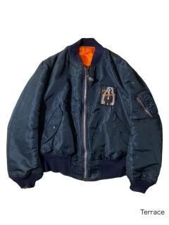 90's ALPHA MA-1 NAVY/RESCUES ORENGE