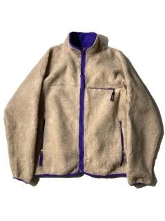 93's Patagonia Baby Retro Cardigan XL NATURAL/NUT PURPLE MADE IN U.S.A.
