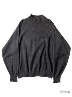 Euro 100% Cashmere Mock-neck Knit 