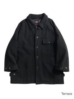 80's ixi:z Wool Half Coat BLACK