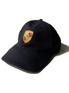 PORSCHE 6panel Cotton Cap BLACK