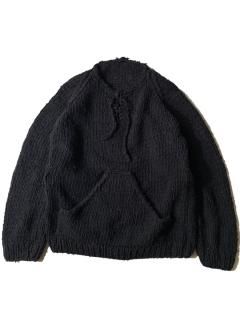 90's Mexican Collarless Pullover BLACK