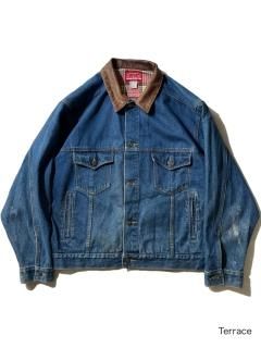 90's MARLBORO COUNTRY STORE Denim Tracker Type Jacket 