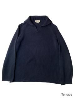90's J.CREW Skipper-neck Cotton Knit
