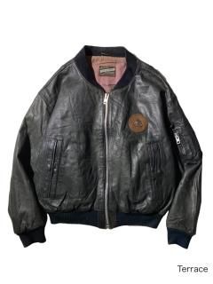 80's Leather MA-1 Jacket