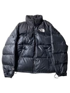 90's THE NORTH FACE Nuptse Jacket ALL BLACK LARGE