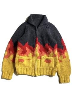 80's Fire Pattern Cowichan Knit
