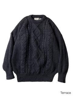 90's country collection Fisherman Knit CHARCOAL