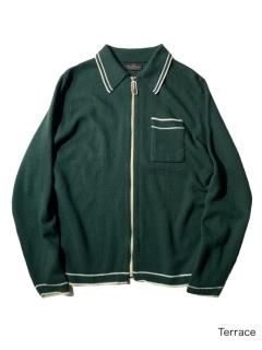 80's PURITAN Orlon Acrylic Zip-up Knit Cardigan