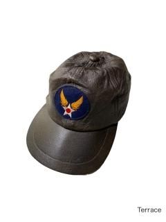 USAAF Felt Wappen 6panel Leather Cap 