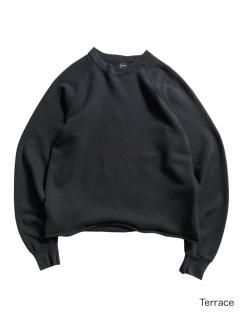 80's SCREEN STARS Roll Hem Sweat BLACK MADE IN U.S.A.